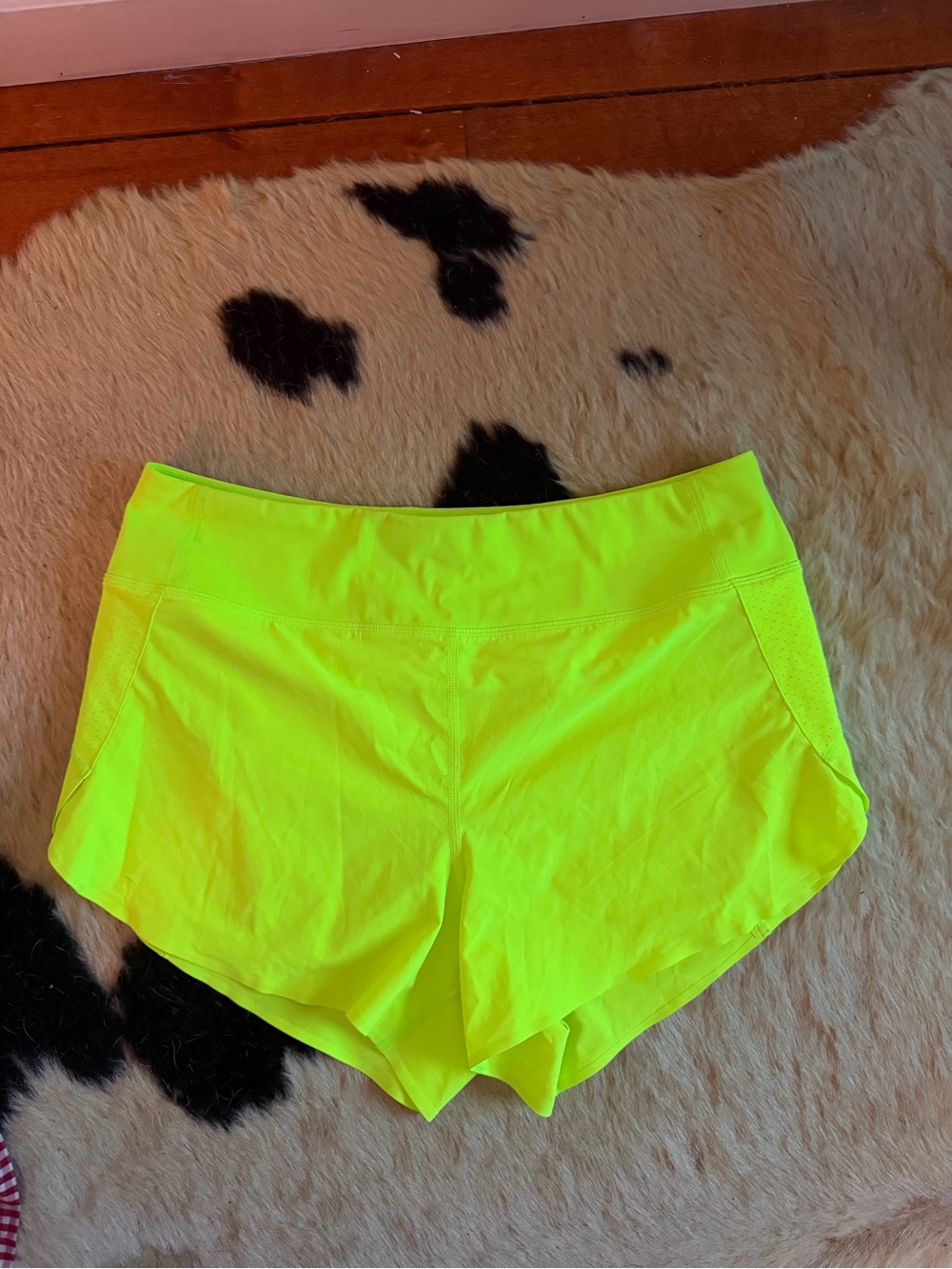 Athleta Neon Yellow Athletic Running Shorts